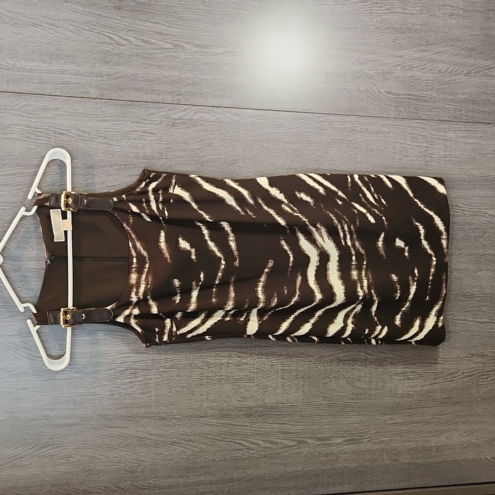 Michael Kors Brown Zebra Print Dress